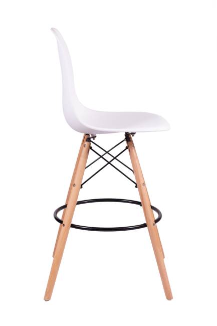 Дизайнерский стул Silva бежевый, основание черный металл