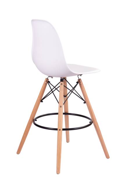 Дизайнерский стул Silva бежевый, основание черный металл