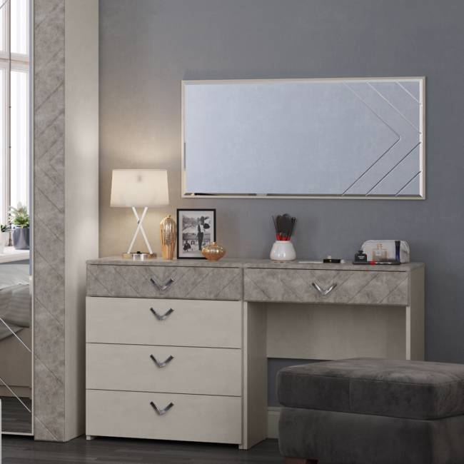 Комод Амели Моби 13.106 цвет шёлковый камень/бетон чикаго беж Комод Амели Моби 13.106 цвет шёлковый камень/бетон чикаго беж