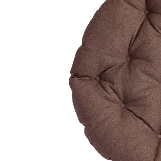 Кресло CLOUDE HOME рогожка/металл, 97х98х90-96см, коричневый, 3М7-147 коричневый рогожка/металл