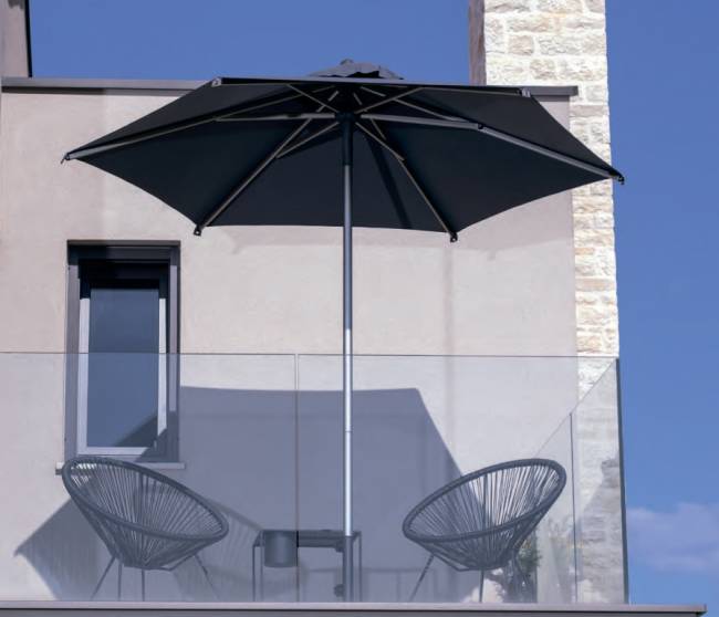 Зонт профессиональный Ø2.5 м Lido Titanium титан, антрацит Ø2500 мм