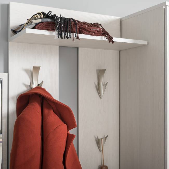 Тумба с вешалкой Ника цвет ясень анкор светлый