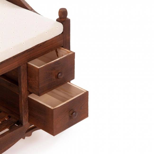 Обувница с 2-я ящиками Secret De Maison AZUR ( mod. TT-BH004), орех