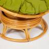 Кресло-качалка PAPASAN/ПАПАСАН w 23/01 B /с подушкой/ 115х78х104 см, Honey (мед), флок Олива, 23