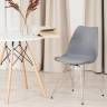 Стул TULIP IRON CHAIR (mod.EC-123) металл/пластик, 54,5*48*83,5см, серый (Комплект из 4 шт.)
