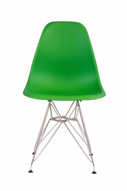 Стул Eames зеленый, опора металл