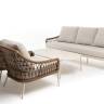 "Венеция" лаунж-зона из искусственного ротанга, цвет соломенный