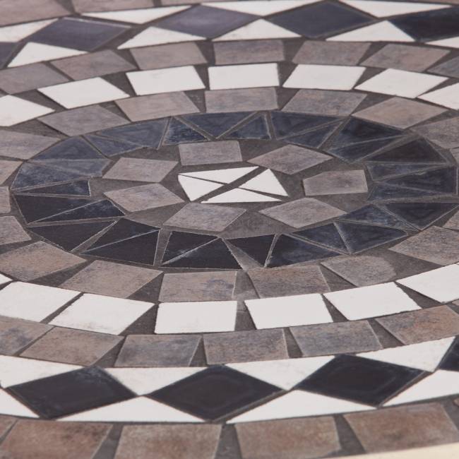 Стол Secret de Maison Ромео/Romeo  металл, 60х72см, белый/плитка "калейдоскоп" белый/плитка "калейдоскоп" металл