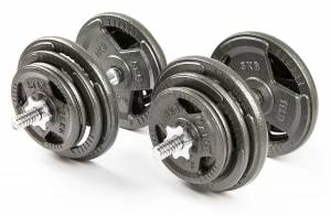 Набор гантелей с железной ручкой "HAMMERTONE", AS 2x21,5 кг