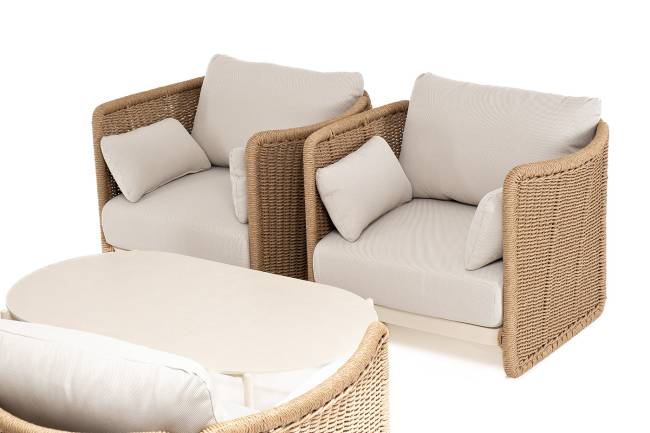 "Аликанте" лаунж-зона из искусственного ротанга, цвет соломенный "Аликанте" лаунж-зона из искусственного ротанга, цвет соломенный