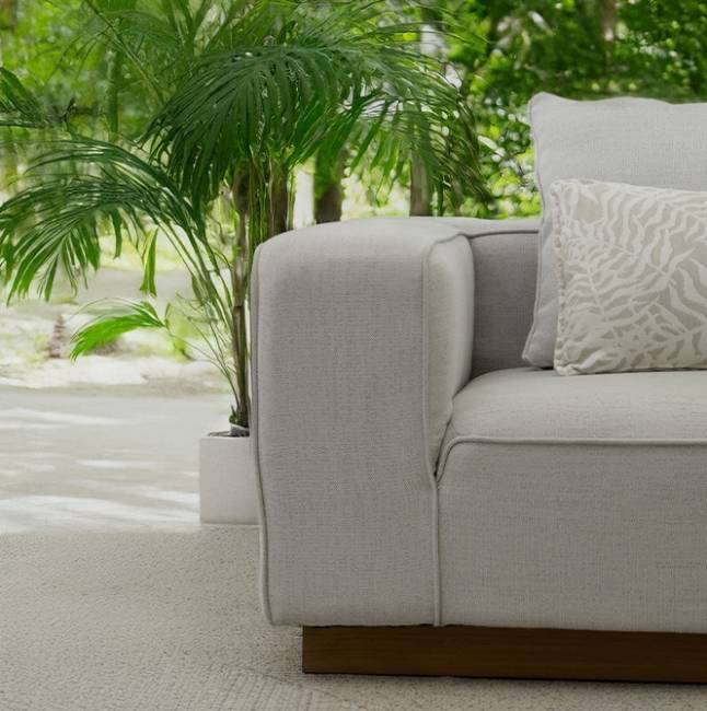 Диван модульный с подушками Don тик, бежевый 3700х1100х620 мм Диван модульный с подушками Don тик, бежевый 3700х1100х620 мм