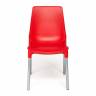 Стул Джениус/Genius (мод. 75) пластик/металл, 46x56x84cм, красный/опоры хром (Комплект из 4 шт.) красный металл/пластик Стул Джениус/Genius (мод. 75) пластик/металл, 46x56x84cм, красный/опоры хром (Комплект из 4 шт.) красный металл/пластик