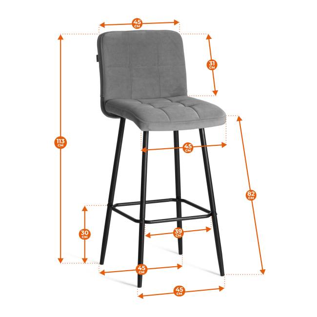 Барный стул  Medeo/Медео экокожа , бежевый, 45х56х113 см бежевый Барный стул  Medeo/Медео экокожа , бежевый, 45х56х113 см бежевый