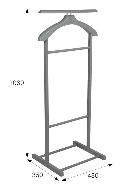 Вешалка костюмная В 21Н серый