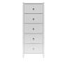 Комод Leset Хайди 5 ящиков Белый Белый Комод Leset Хайди 5 ящиков Белый Белый