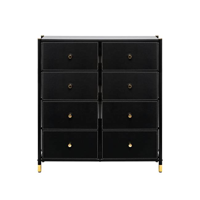 Комод Leset Хайди 8 ящиков Чёрный Чёрный Комод Leset Хайди 8 ящиков Чёрный Чёрный