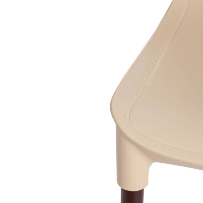 Стул Джениус/Genius (мод. 75) пластик/металл, 46x56x84cм, бежевый/опоры коричневые (Комплект из 4 шт.) бежевый металл/пластик Стул Джениус/Genius (мод. 75) пластик/металл, 46x56x84cм, бежевый/опоры коричневые (Комплект из 4 шт.) бежевый металл/пластик