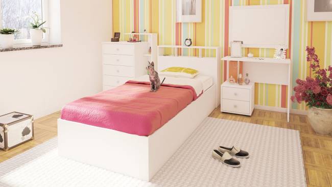 Комод Камелия цвет белый Комод Камелия цвет белый