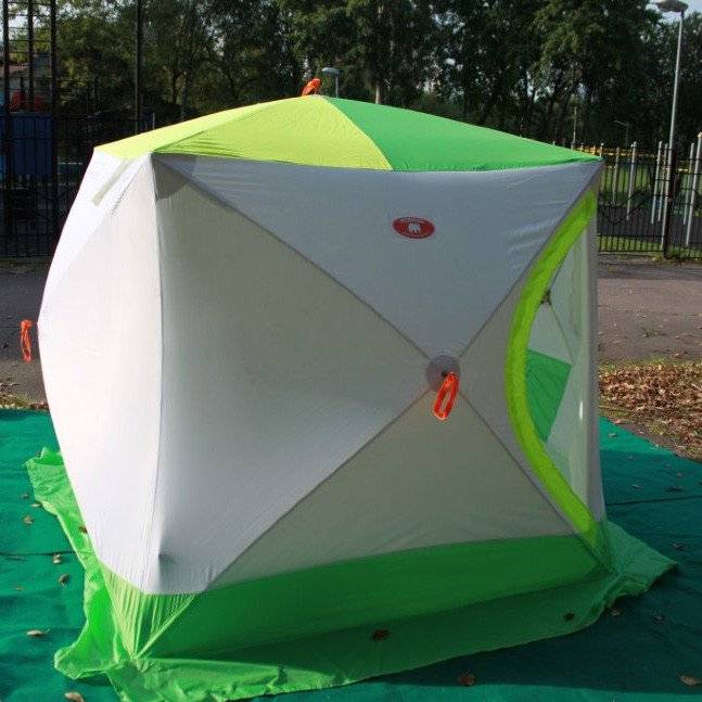 Палатка для зимней рыбалки Медведь Куб 3 трехслойная