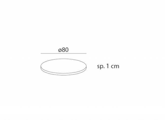 Стол пластиковый обеденный Frasca Maxi Fix Laminato тортора Ø800х720 мм Стол пластиковый обеденный Frasca Maxi Fix Laminato тортора Ø800х720 мм