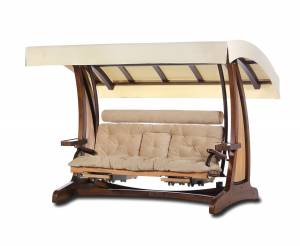 Качели садовые "Валенсия III" Премиум (лиственница) Качели садовые "Валенсия III" Премиум (лиственница)