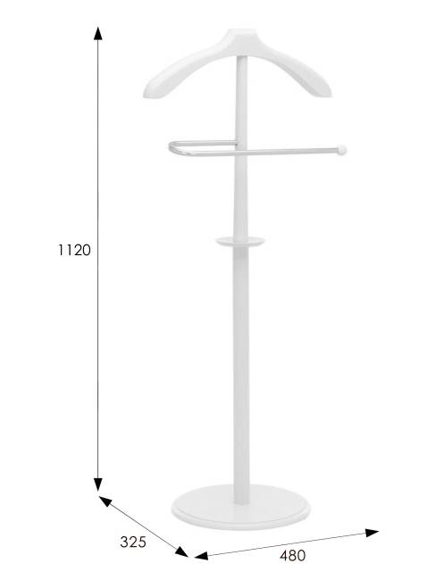 Вешалка костюмная В 25Н белый
