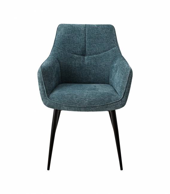 Стул обеденный Lynet рогожка голубой