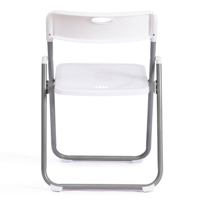 Стул складной FOLDER (mod. 3017H) каркас: металл, сиденье/спинка: пластик, 49 x 46.5 x 73.5 см, white (белый) / grey (серый) (Комплект из 6 шт.) белый, серый каркас: металл, сиденье/спинка: пластик