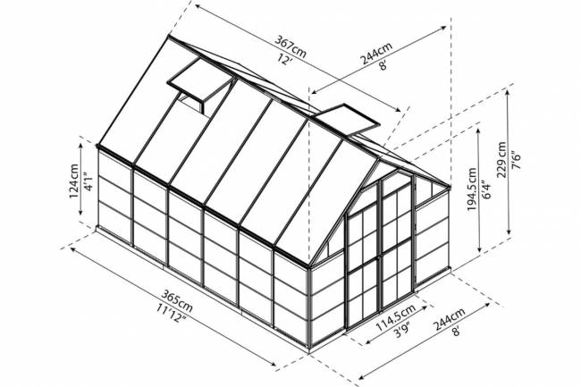 Теплица BALANCE 8x12