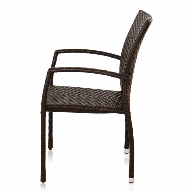 Кресло из искусственного ротанга Torino brown