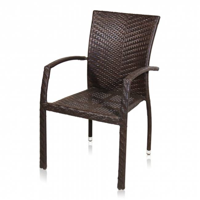 Кресло из искусственного ротанга Torino brown