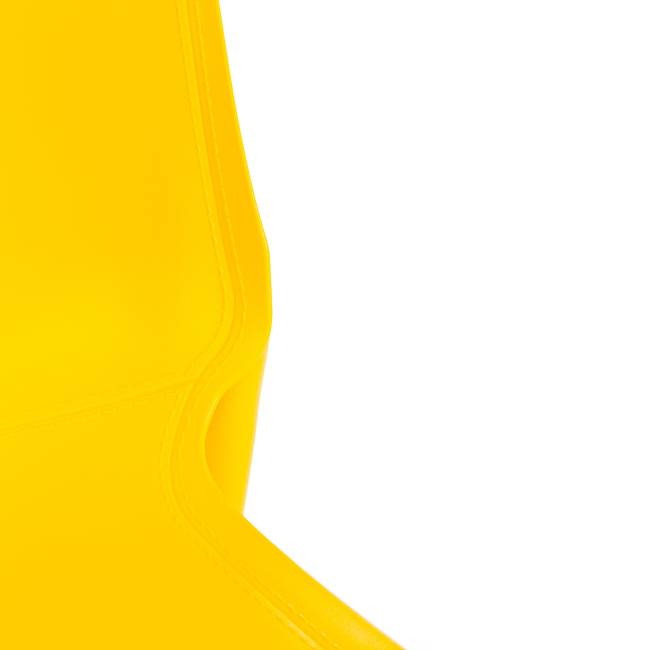 Стул Джениус/Genius (мод. 75) пластик/металл, 46x56x84cм, желтый/опоры хром (Комплект из 4 шт.) желтый металл/пластик Стул Джениус/Genius (мод. 75) пластик/металл, 46x56x84cм, желтый/опоры хром (Комплект из 4 шт.) желтый металл/пластик