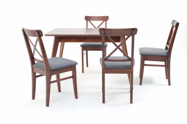 Стул Ингольф ПМ орех/графит Стул Ингольф ПМ орех/графит