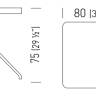 Cтол обеденный керамогранитный Lol Porcelain 800х800х750 мм