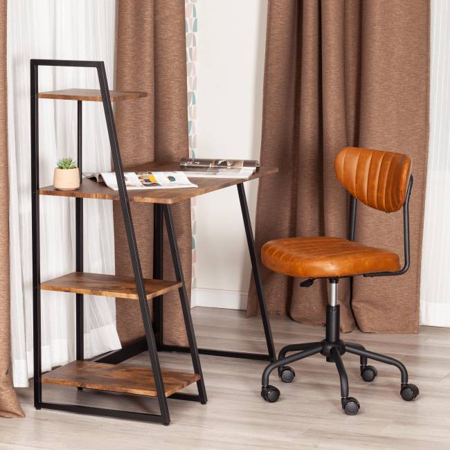 Кресло SLIM иск. кожа, Brown (коричневый), 54х54х90 см коричневый иск. кожа