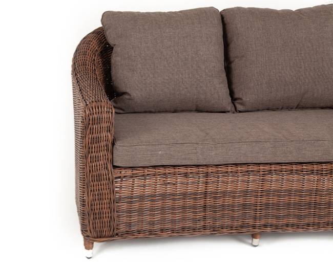 "Кон Панна" диван из искусственного ротанга двухместный, цвет коричневый "Кон Панна" диван из искусственного ротанга двухместный, цвет коричневый