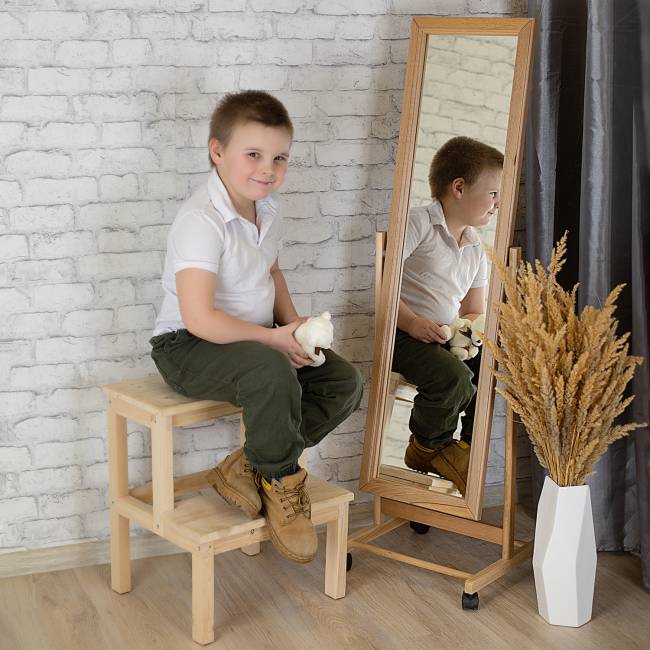 Зеркало напольное BeautyStyle 27 светло-коричневый 135 см х 42,5 см Зеркало напольное BeautyStyle 27 светло-коричневый 135 см х 42,5 см