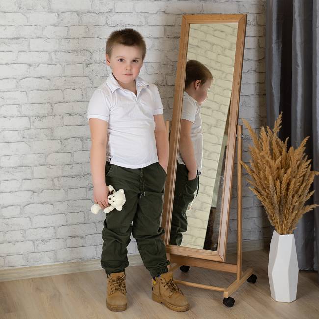 Зеркало напольное BeautyStyle 27 светло-коричневый 135 см х 42,5 см Зеркало напольное BeautyStyle 27 светло-коричневый 135 см х 42,5 см