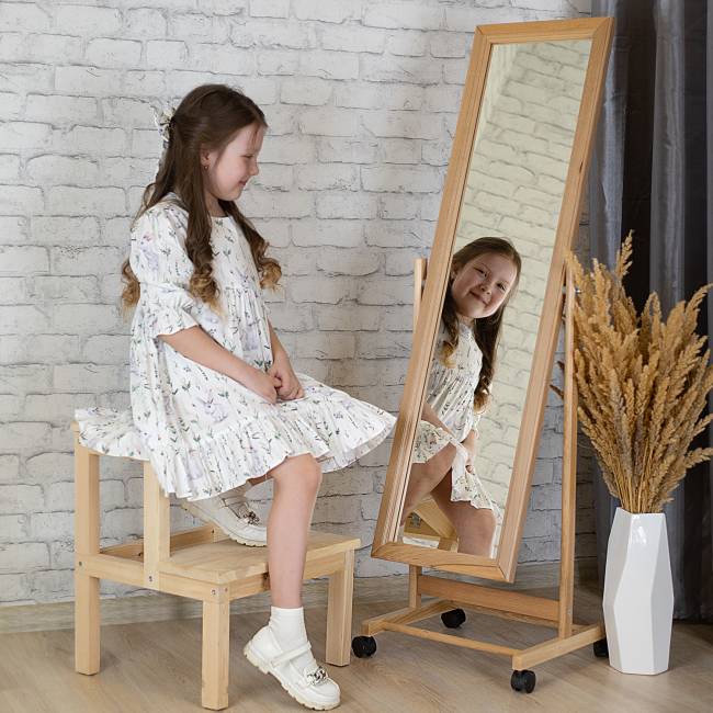 Зеркало напольное BeautyStyle 27 светло-коричневый 135 см х 42,5 см Зеркало напольное BeautyStyle 27 светло-коричневый 135 см х 42,5 см