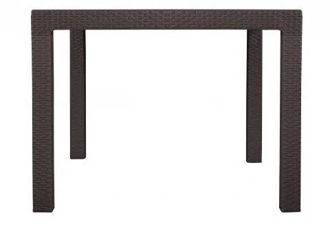 Стол обеденный под искусственный ротанг "YALTA KVATRO TABLE", темно-коричневый