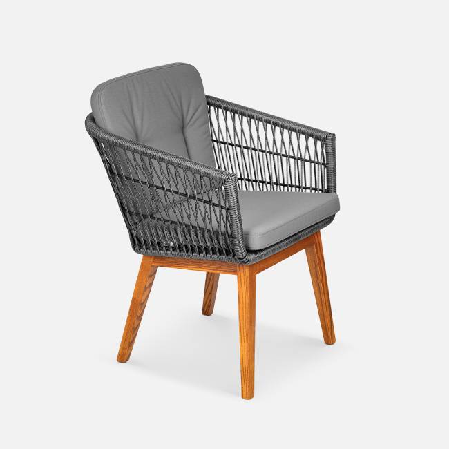 Стул Letto (с упаковкой) Чёрный металлик, RAL 9005, Jamaica grey