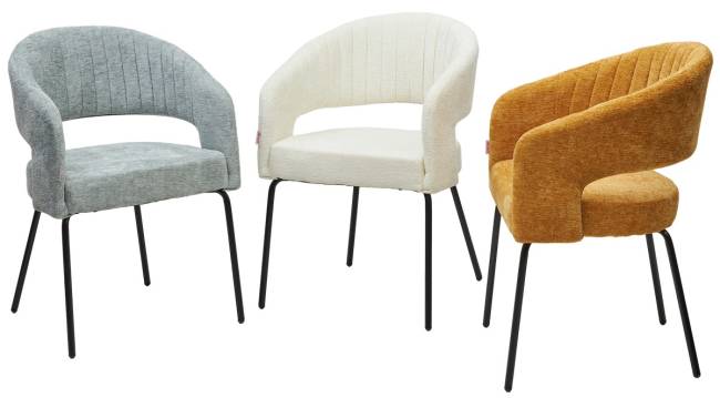 Стул SNUG 3018-04 мятный, шенилл / черный каркас, ®DISAUR