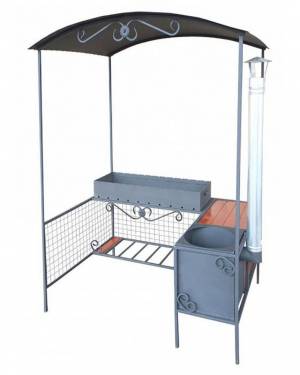 Мангал с печкой для дачи, ММ-26 Мангал с печкой для дачи, ММ-26
