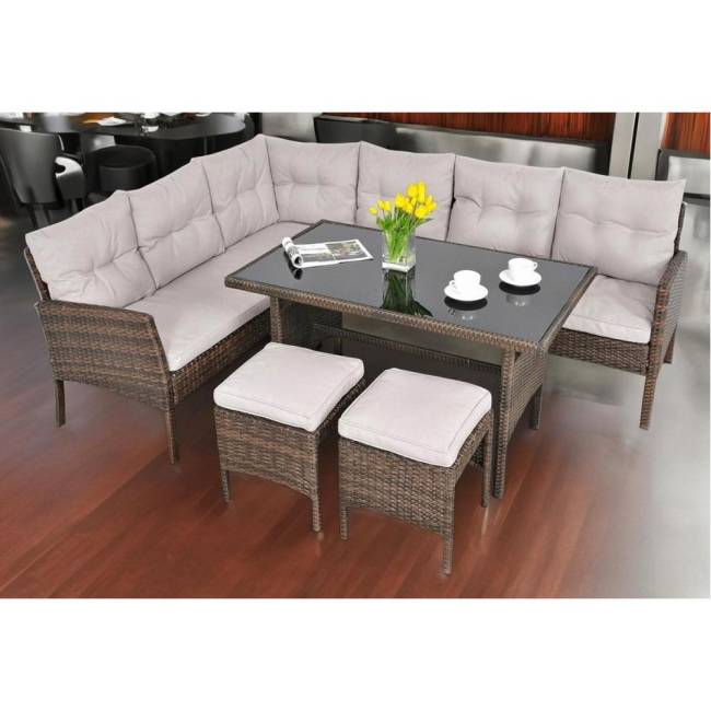 Комплект плетеной мебели AFM-107A Brown (3 кор.) Комплект плетеной мебели AFM-107A Brown (3 кор.)