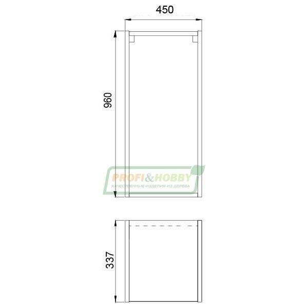Шкаф (корпус) 450х340х960