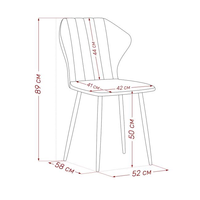 Стул Leset Гувер полоса Ultra Sand Белый