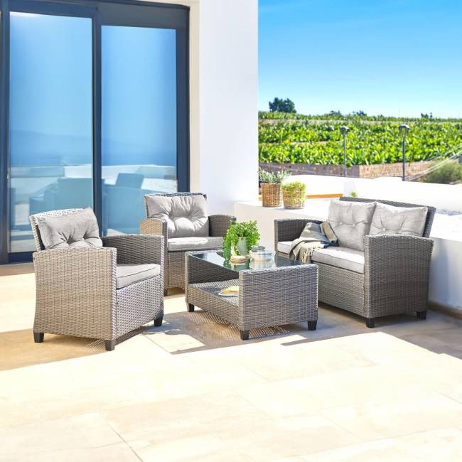 Комплект плетеной мебели AFM-805B Beige/Dark beige Комплект плетеной мебели AFM-805B Beige/Dark beige