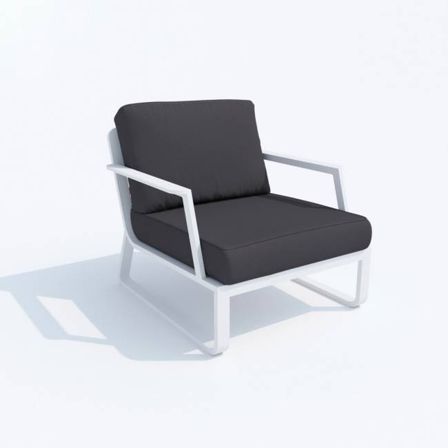 Лаунж зона ESTIVO антрацит - белый каркас
