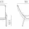 Лаунж-кресло пластиковое Net Lounge белый 615х900х990 мм Лаунж-кресло пластиковое Net Lounge белый 615х900х990 мм