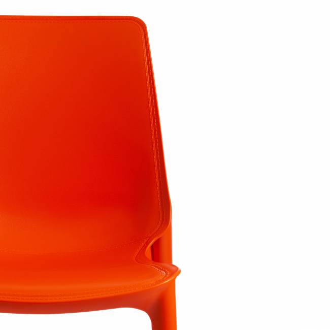 Стул Джениус/Genius (мод. 75) пластик/металл, 46x56x84cм, оранжевый/опоры черные (Комплект из 4 шт.) оранжевый металл/пластик Стул Джениус/Genius (мод. 75) пластик/металл, 46x56x84cм, оранжевый/опоры черные (Комплект из 4 шт.) оранжевый металл/пластик
